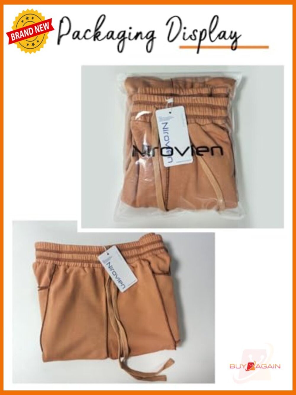 High Waisted Wide Leg Sweatpants Drawstring Lounge Baggy Pants - Picture 6 of 7